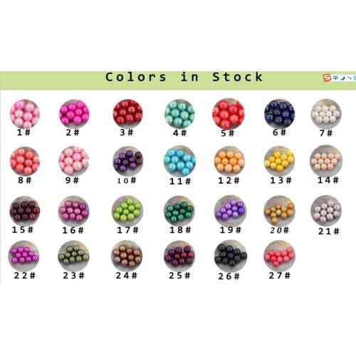 27 Colors 2017 Popular Colored Pearls 6-7MM Dyed Freshwater Loose Pearls Quality Round Cultured Freshwater Pearls Gift ABH632