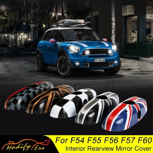 Car Interior Rearview Mirror Cover Shell Housing for MINI Cooper F54 F55 F56 F57 F60 Clubman Countryman Car Styling Accessories