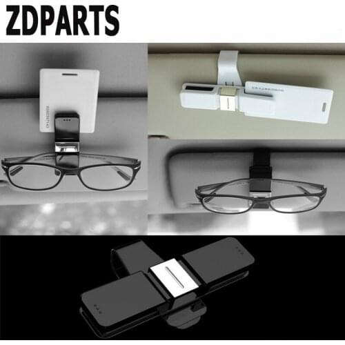 ZDPARTS Car Styling Sunglass Eyeglasses Card Holder Clip For Hyundai i30 ix35 ix25 Solaris Tucson 2017 Mazda 3 6 cx-5 Subaru