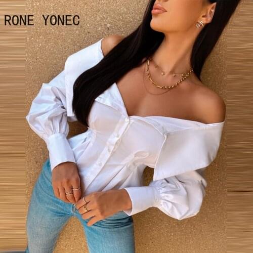 Women Shirt Elegant Lantern Sleeve Buttoned Up Cinch Waist Sexy Shirt Long Sleeve Shirt Blouse