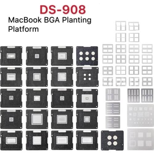 DS-908 Soldering Tool Kit for Mackbook BGA Reballing Stencil Set for All BGA chips of Macbook Air/Pro Macbook 2010-2018