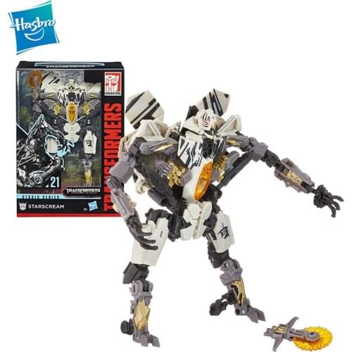 Original Hasbro Transformers Studio Series 21 Voyager Class Movie 2 Starscream Action Figure Model Toys for Children