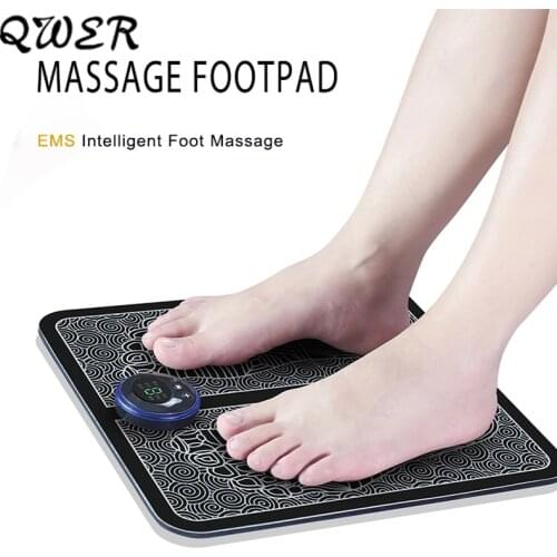 Electric EMS Foot Massager Acupuncture Vibration Massage Foot Pad Mat Wireless Intelligent Feet Muscle Stimulator Relieve Fatigu