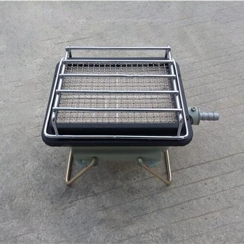 Gas heater small square stove hand-ignition solar stove portable heater mini grill