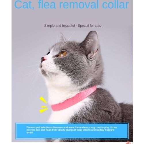 Hot Sale Cat Anti Flea Mite Tick Collar No Flea Grooming Tool Quadruple Removal Flea Effect Kitten Remedy Neck Pet Supplies Cat