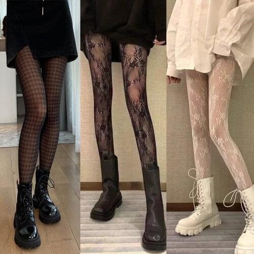 Gothic Tights Sexy Cosplay Costume Fishnet Stockings Nylon Thigh High Pantyhose Plus Size Women Gift for Girlfriend Dropshipping