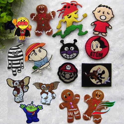 Indian Green Cartoon Character Backing Sticker B609 Clothes Sticker Patch Childrens Accessories Patch Hole