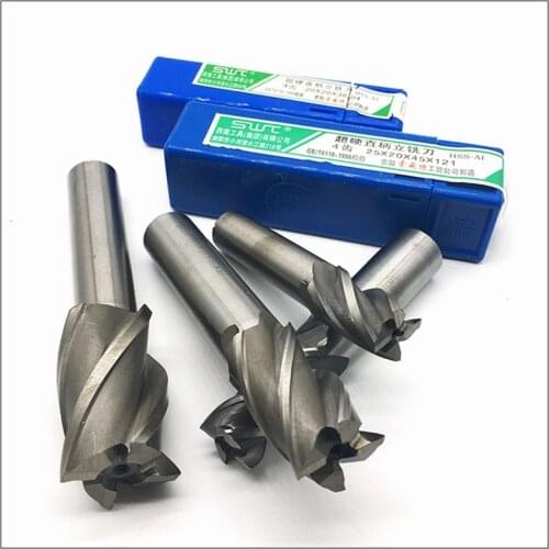 End Mill HSS 4 Flutes 20mm-30mm Diameter Milling Cutter Straight Shank Router Bit Set CNC Tools