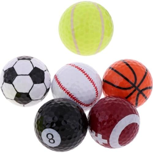 Creative Golf Training Ball Sports Balls Design For Golfer Gift Travel Gift Pack Of 6pcs