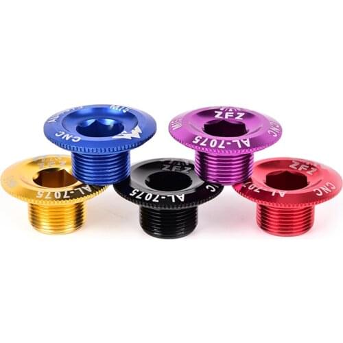 Crank Screw Cap M15 MTB Crankset Crank Cover Aluminum Road Bike Fitting Dental Plate Cover 4 Colors
