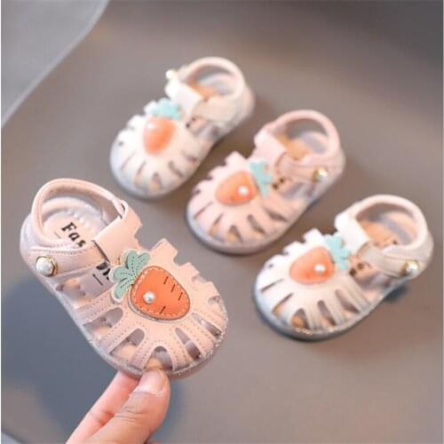 Summer baby girls soft sole toddler sandals childrens antiskid sports casual shoes outdoor Princess multi color baby shoes