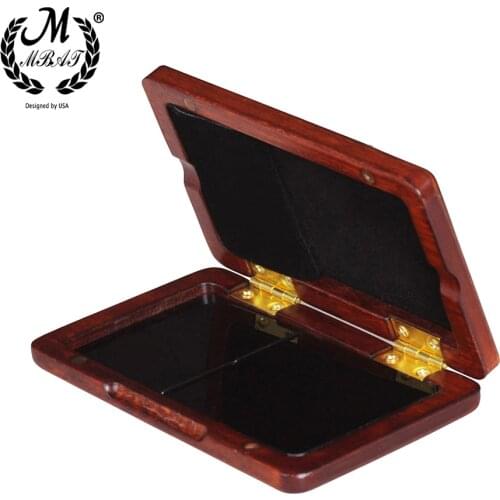 M MBAT High-Quality Saxophone Clarinet Reed Case solid wood Box Wooden Walnut 2pcs Bassoon Reeds Woodwind Instrument Accessories