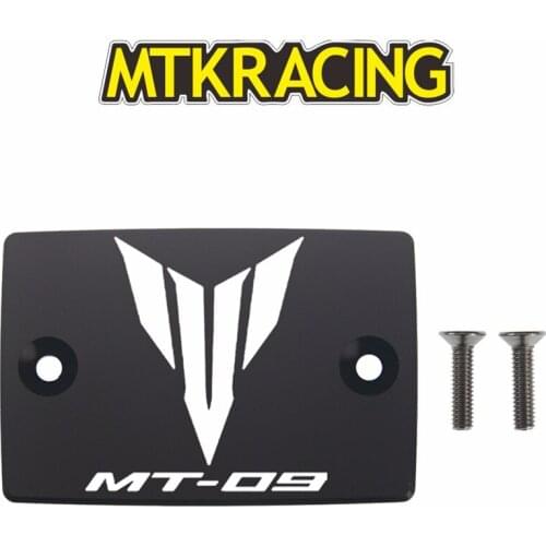 MTKRACING CNC de Alumínio Da Motocicleta MT-09 Fluido de Freio Reservatório Tanque de Combustível Cap Capa PARA YAMAHA 2014-2019