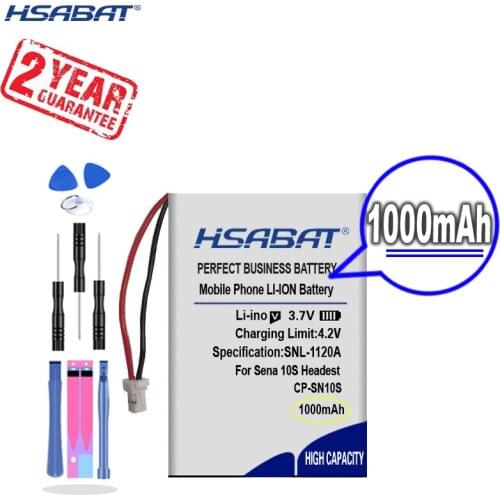 New Arrival [ HSABAT ] 1000mAh Replacement Battery for Sena 10S 20s Headest