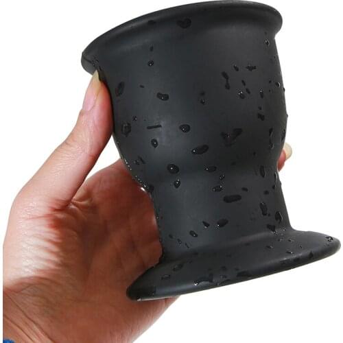 Huge Anal Plug Dildo Hollow Butt Plug Enema Toy Silicone Buttplug Prostate Massage Cock Anus Speculum Dilator Sex Toys For Woman