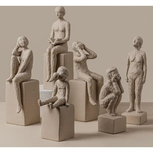 Statue Figurine Living Room Bedroom Office Art Crafts Decoration