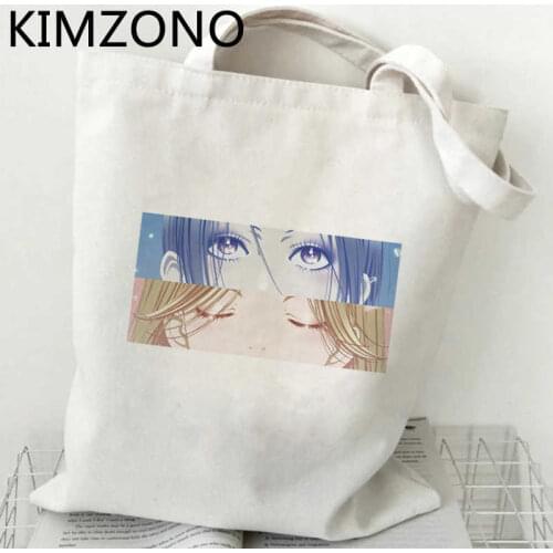 Nana Anime shopping bag grocery handbag canvas recycle bag shopper shopping bag bolsas reutilizables reciclaje boodschappentas