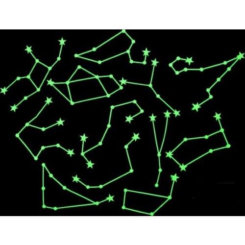 Glow in Dark Fluorescent Wall Sticker Luminous Home Decals for Kids Bedding Room TUE88