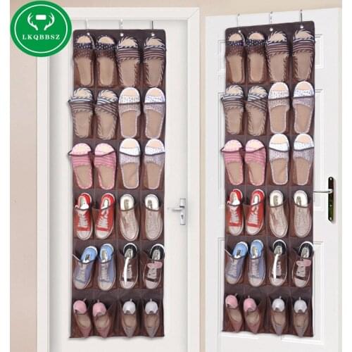 Door Shoes Hanging Bag Box Shoes Organize Rack Hanger Storage 24 Pockets wardrobe Tidy Storage Box Hanging bags