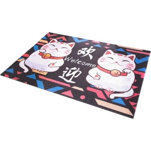 Japanese-style high-elastic dust-proof sand free mat waterproof wear-resistant bedroom doormat soft comfortable PVC material