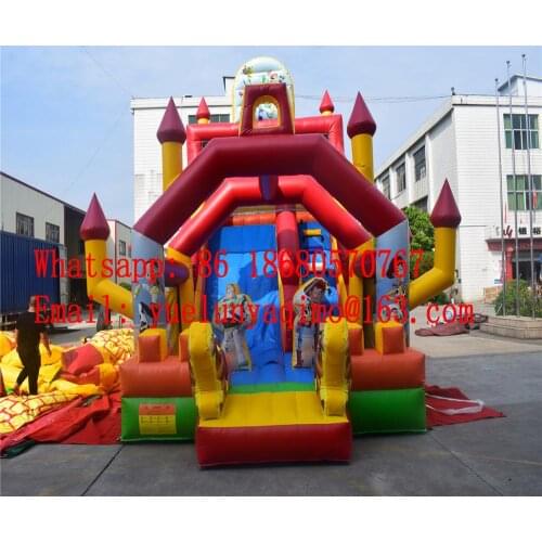 0.55mm PVC Inflatable Slide / Hot Sale Madagascar Slide