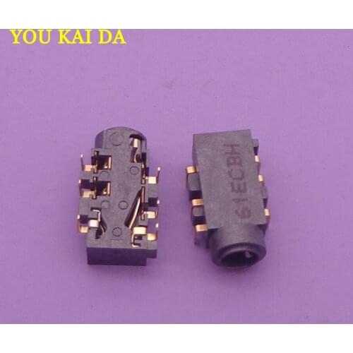 2pcs/lot Audio Combo Jack Connector for Asus N550 N550JA N550JK N550JV N550LF Q550LF etc headphone Port 6-pin