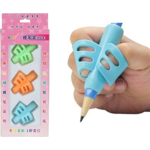3PCS 3-finger Pen Grip Writing Posture Corrector For Primary School Student School Supplies