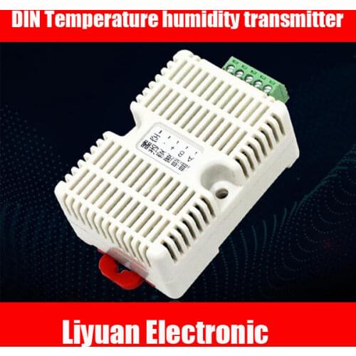 4-20MA DIN Temperature humidity transmitter RS485 Modbus module temperature and humidity sensor collector analog 0-5V 0-10V