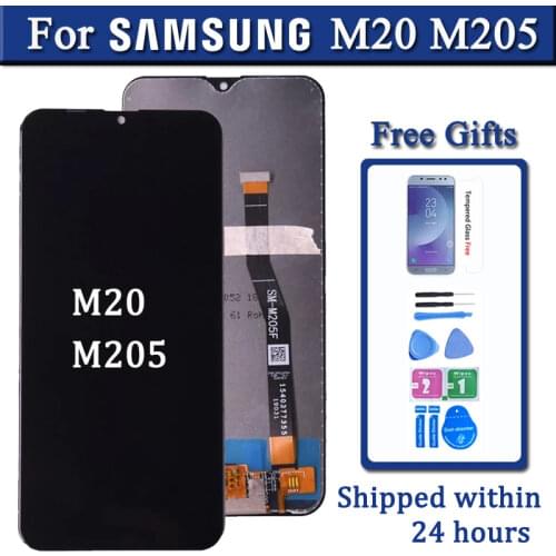 6.3" 100% Original For Samsung Galaxy M20 M205 M205F SM-M205F/DS LCD Display with Touch Screen Digitizer Assembly free shipping