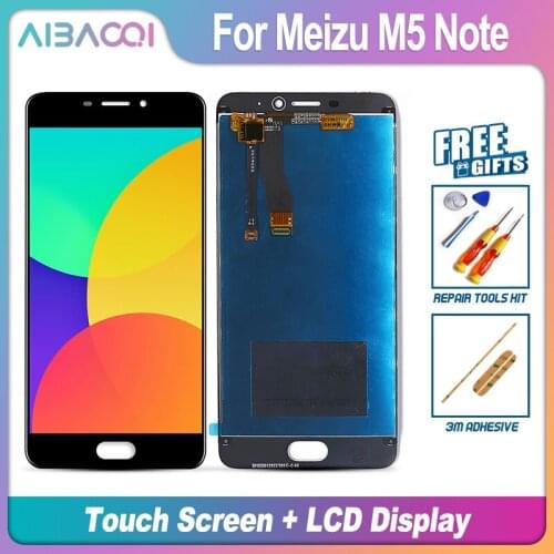 AiBaoQi Brand New Touch Screen LCD Display+Frame+Power Cable Assembly Replacement For Meizu M5 Note
