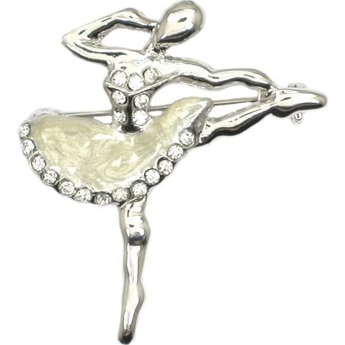 Ballet dancer Enamel Brooches pins Boutonniere Hijab Pin Fashion jewelry Clothing Accessories