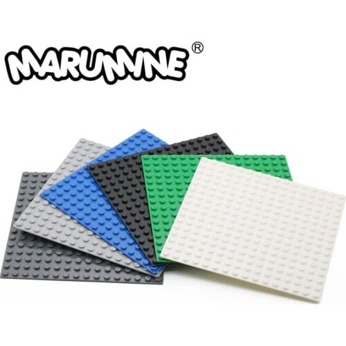 MARUMINE Plate 16x16 Dots Base Plate Blocks City Compatible DIY Classic Educational Building Bricks Set