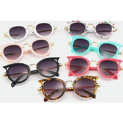Kids Sunglasses Girls Brand Cat Eye Children Glasses Boys UV400 Lens Baby Sun glasses Cute Eyewear Shades Goggles 2021
