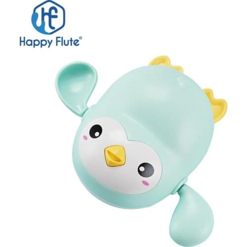 Happyflute Single Sale Cute Cartoon Animal Baby Water Toy Infant Swim Penguin Wound-up Chain Clockwork Kids Beach Bath Toys