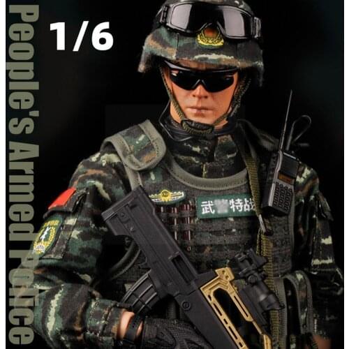 Simulate 1/6 Chinese Armed Mmaneuverable Model Corps Weapon Toy Action Model Marine Peace Soldier Military