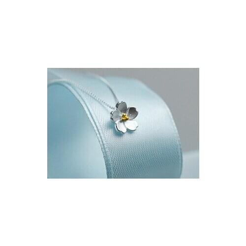 Hot 2016 New arrival hot sell fashion flower 925 sterling silver ladies`chokers necklaces Christmas gift