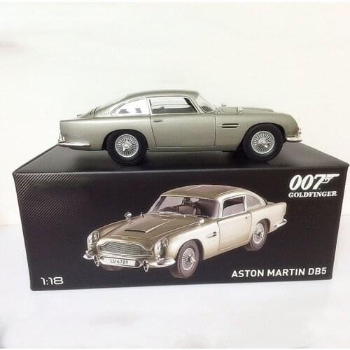 1:18 Scale Diecast Alloy Metal Vehicles Aston Martin 007 DB5 Car Model Toy Original Collectible Gifts Souvenir Toys Display Show