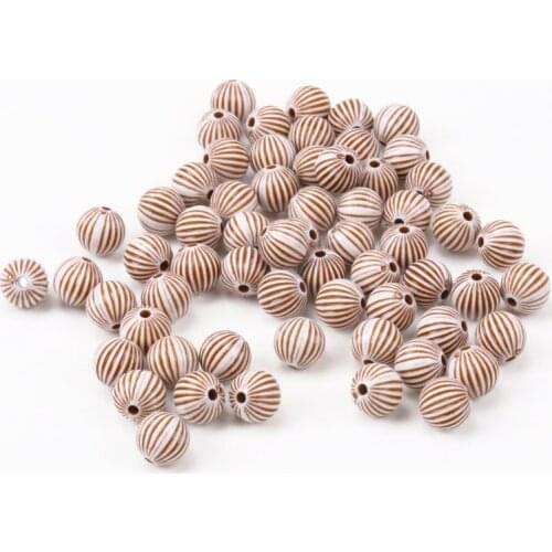 New Hot Brown Acrylic Round Loose Spacer Beads for Handmade Jewlery Accessory 10mm 50pcs