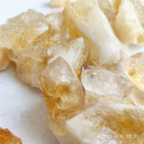 Wholesale Random Size Natural Brazil Citrine Ore Crystal Repair Rock Mineral Specimen Collection Home Decoration