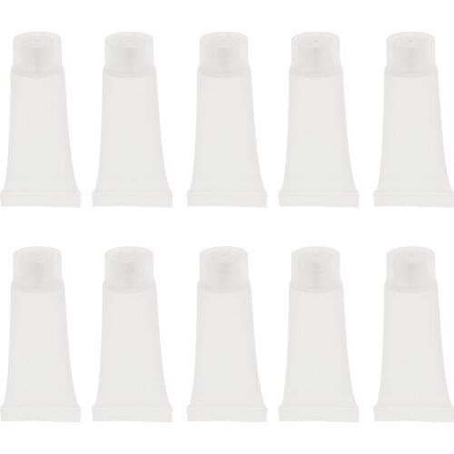 10x Transparent Empty Refillable Travel Plastic Cosmetic Body Hand Lotion Shampoo Squeeze Bottle