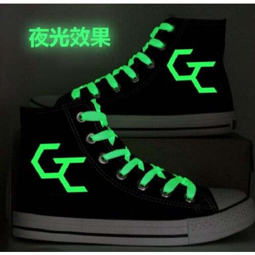 High-Q Unisex Anime Cos Guilty Crown GC Luminescent noctilucent Punk plimsolls canvas shoes rope soled shoes