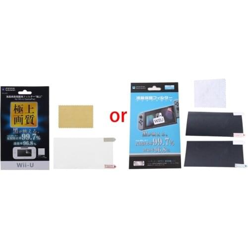 Ultra Clear Protective Film Surface Guard Cover for nintendo WII U Gamepad