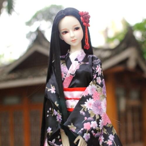 1/3 BJD Doll in White skin Plastic joint movable doll dressed in Kimono