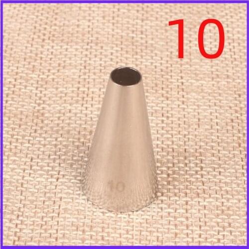 10# round Hole Cream Decorating Mouth DIY Cake Baking Tool Small Number 304 Stainless Steel