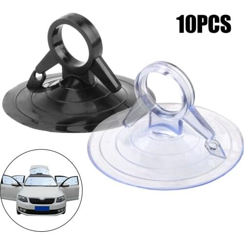 45mm Diameter Automotive Interior 10 PCS PVC Material Car Sunshade Suction Cup Strong pull ring dovetail suction cup