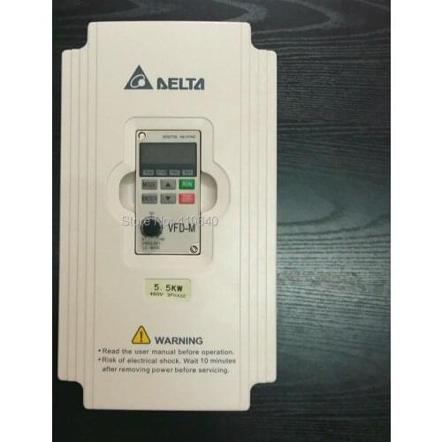 Delta Inverter 5.5 KW VFD055M43A 3 Phase 380V to 460V Rated 13A 100% New 5500W VFD Series Invertor Variable Speed AC Motor Drive