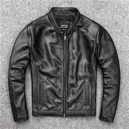 YR!Free shipping.cool soft sheepskin coat.casual style leather jacket,slim 100% genuine leather coat,plus size jacket.sales