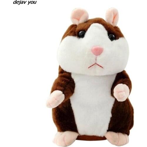 Lovely Electric Record Hamster Talking Hamster Pet Plush Toy Learn To Walk Talk Speak Nod Educational Toys Christmas Gift