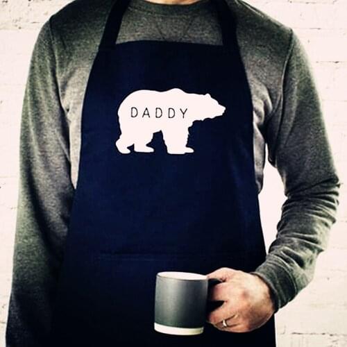 Custom Mens Barbecue Apron,Personalized Bear Dad Kitchen Baking apron,Fathers Day Gift,Excellent Cooking Skills,Chef Specific