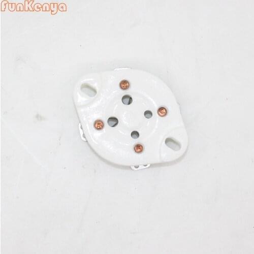 Ceramic Base Tube Socket For 2A3 300B FU811 811A 866 572B 101D Electric Amplifier Tube Socket GZC4-1 GZC4-G